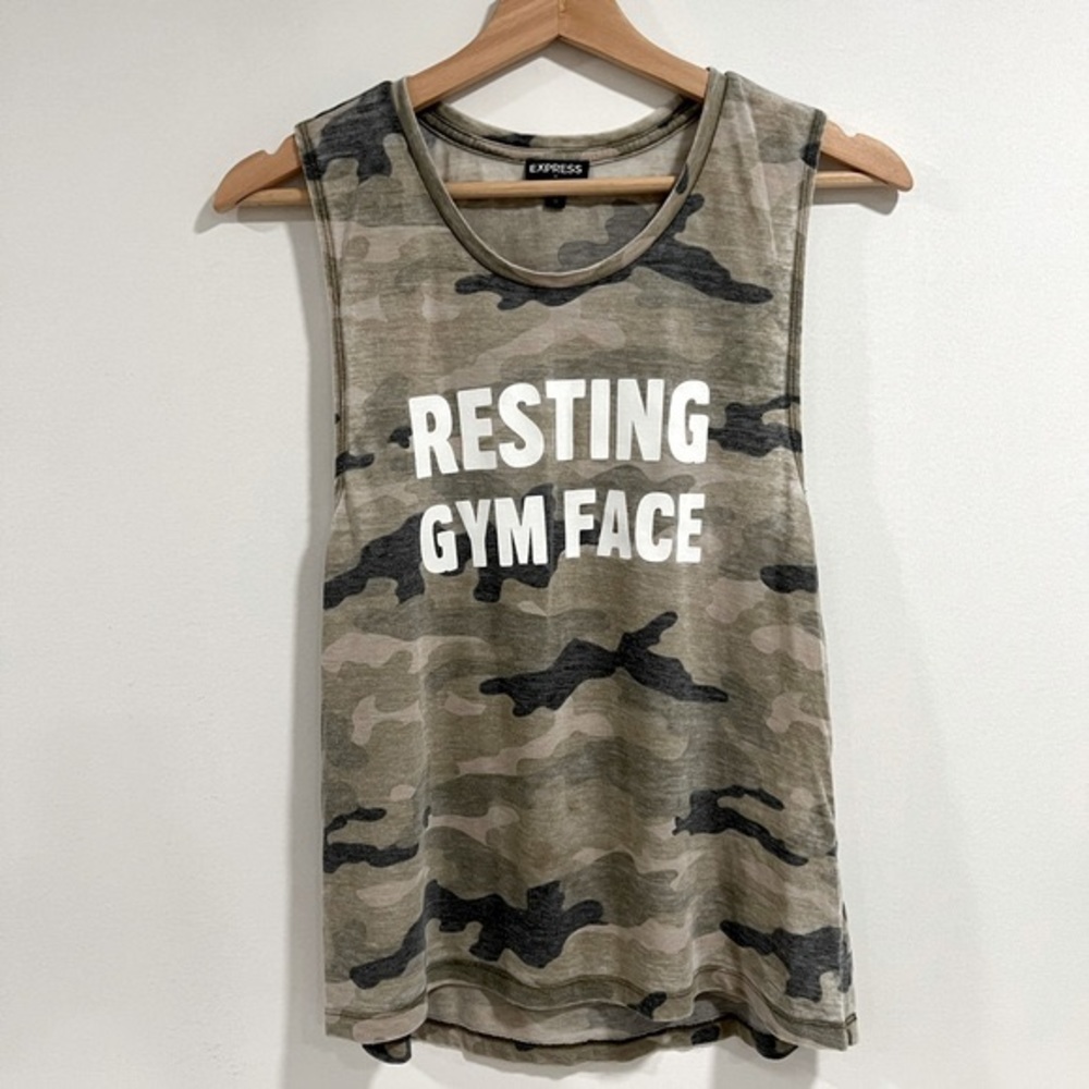 Resting Gym Face Workout Express Tank Top